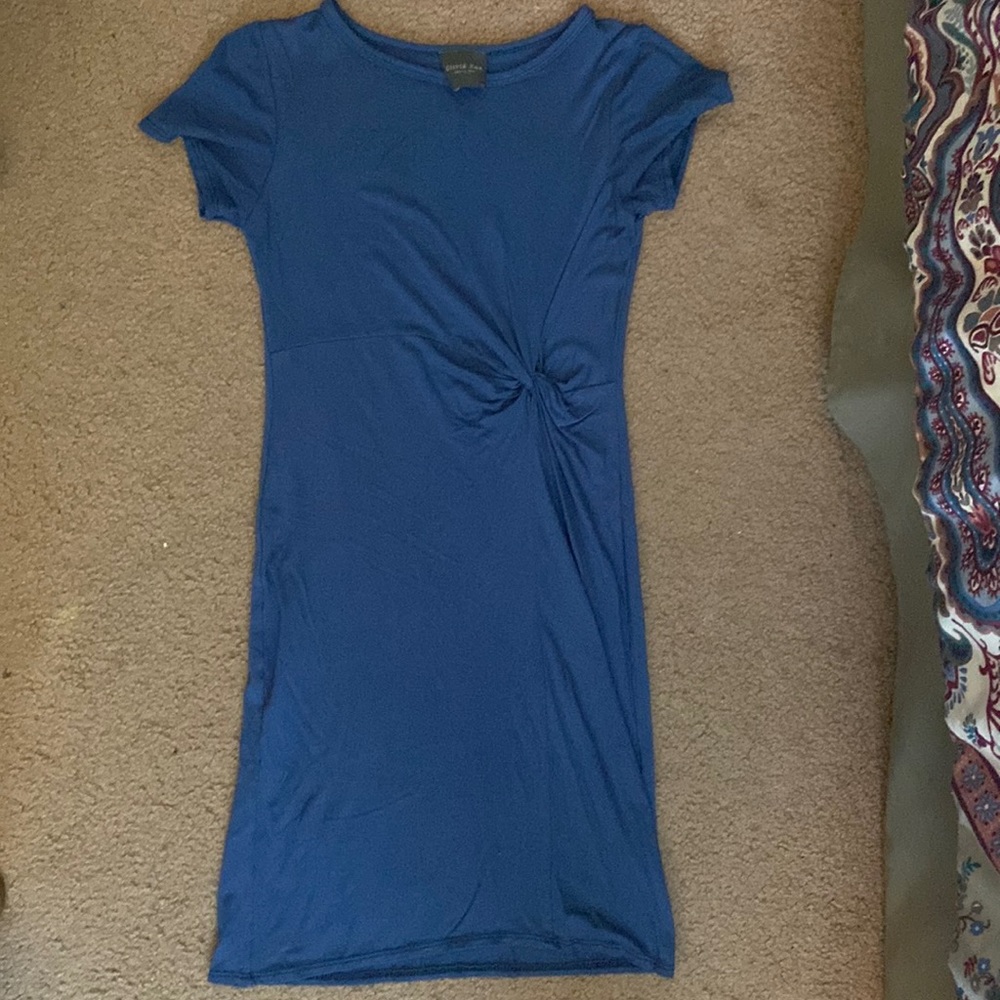 Blue bodycon dress